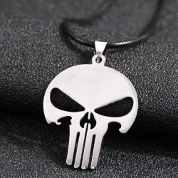 fashion skull stainless steel pendant man necklace