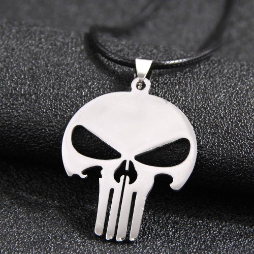fashion skull stainless steel pendant man necklace