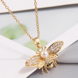 fine Korean style fashion sweetOL bronze embed Zirconium personality woman nec..