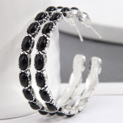 occidental style fashion retro noble turquoise accessories temperament woman e..