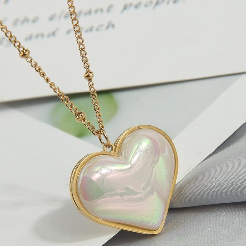 fine fashion sweetOL love Shells titanium steel personality woman necklace