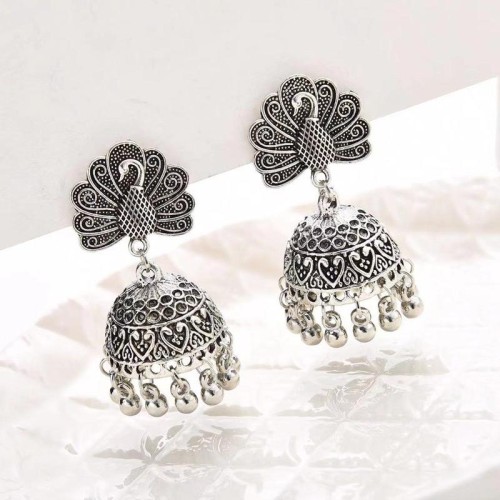 fashion retro noble retro peacock temperament personality woman earrings