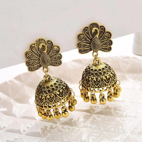 fashion retro noble retro peacock temperament personality woman earrings