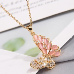 fine Korean style fashion sweetOL bronze embed Zirconium butterfly  temperamen..
