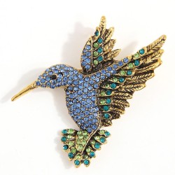 occidental style fashion retro flash diamond personality man woman brooch