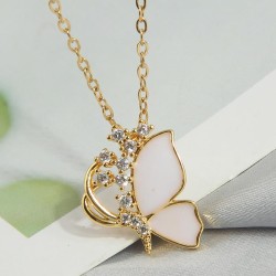 Korean style fashion sweetOL butterfly personality lady necklace