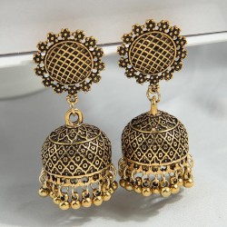 fashion retro noble retro Round temperament personality woman earrings