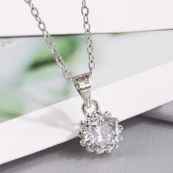 fashion sweetOL bronze Zirconium personality woman necklace