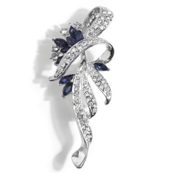 occidental style fashion concise flash diamond bow personality temperament man..