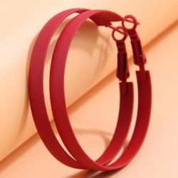 fashion concise color surface temperament woman buckle circle