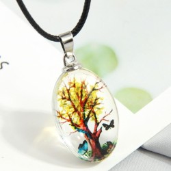 fashion conciseOL tree Oval Modeling personality woman necklace