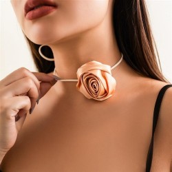 occidental style retro Cloth flowers Collar temperament velvet flower twining ..