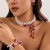 occidental style retro wind Pearl necklace  creative tassel clavicle