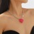 occidental style exaggerating love pendant necklace  wind samll brief personality