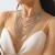 occidental style fully-jewelled multilayer necklace  personality briefv wind