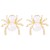 E occidental style exaggerating samll spider earrings  retrovintage Pearl textured personality ear stud