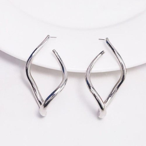 fashion brief asymmetry geometry   Ladies temperament earrings ear stud Autumn and Winter new