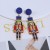  occidental style wind retro earrings   christmas color  exaggerating woman  earring