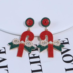 temperament occidental style christmas color bow earrings  high fashion earrin..