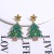  christmas   Autumn and Winter woman lovely occidental style star christmas tree earrings
