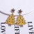 occidental style Autumn and Winter exaggerating personality unique  christmas tree earring  christmas gift earr