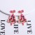  sweet wind bow christmas tree girl lovely cartoon earring woman big student temperament earrings