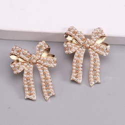 fresh sweet day  wind earrings christmas  autumn Winter day new bow earring