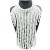  black long necklace multilayer tassel exaggeratingWood necklace