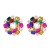super claw chain occidental style exaggerating earrings Round flowers Earring woman fully-jewelled banquet styl