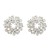 super claw chain occidental style exaggerating earrings Round flowers Earring woman fully-jewelled banquet styl