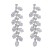 bronze embed zircon earrings long style flowers ear stud occidental style exaggerating claw chain bride Earringe