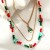 occidental style christmas enamel christmas multilayer necklace Beads chain mash up personality