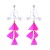 occidental style personality exaggerating samll long style earring  feather tassel Earring atmospheric fashion 