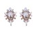  temperament retro glass diamond earrings woman   high fashion ear studearrings