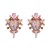  temperament retro glass diamond earrings woman   high fashion ear studearrings