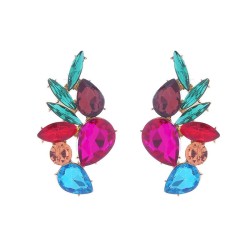 occidental style fashion personality exaggerating brilliant earrings woman Irr..