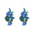 occidental style fashion personality exaggerating brilliant earrings woman Irregular retro diamond earring t