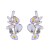occidental style fashion personality exaggerating brilliant earrings woman Irregular retro diamond earring t