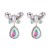silver occidental style fashion Earring butterfly brief temperament fashion earrings woman high all-Purpose