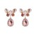 silver occidental style fashion Earring butterfly brief temperament fashion earrings woman high all-Purpose