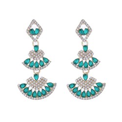 occidental style Bohemian style long style multilayer earrings exaggerating te..