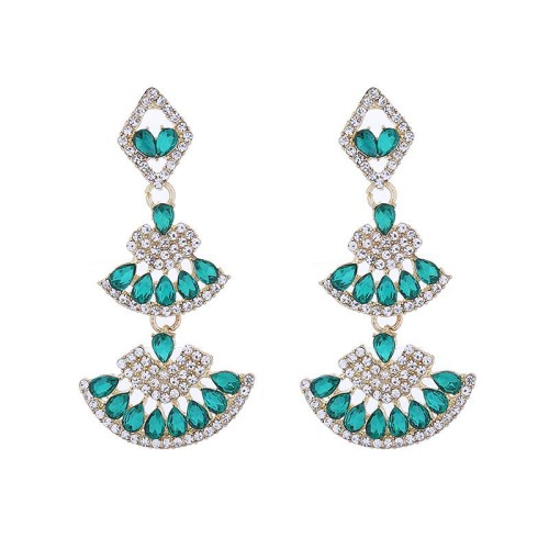 occidental style Bohemian style long style multilayer earrings exaggerating temperament high banquet ear stud E
