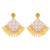occidental style beads earrings Bohemian style exaggerating Earring sector weave earring