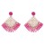 occidental style beads earrings Bohemian style exaggerating Earring sector weave earring