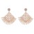 occidental style beads earrings Bohemian style exaggerating Earring sector weave earring