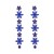 occidental style fashion diamond flowers earrings exaggerating personality long style multilayer flowers ear st