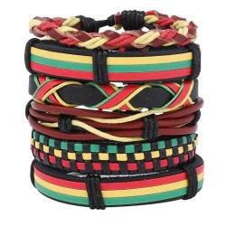  handmade weave leather bracelethiho leather