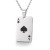 occidental style fashion titanium steel pendant necklace black stainless steel pendant necklace