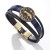 Zodiac handmade weave bracelet fashion punk wind Rivet leather leather