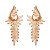 occidental style exaggerating luxurious diamond tassel ear stud palace earring noble Korea earrings leaves